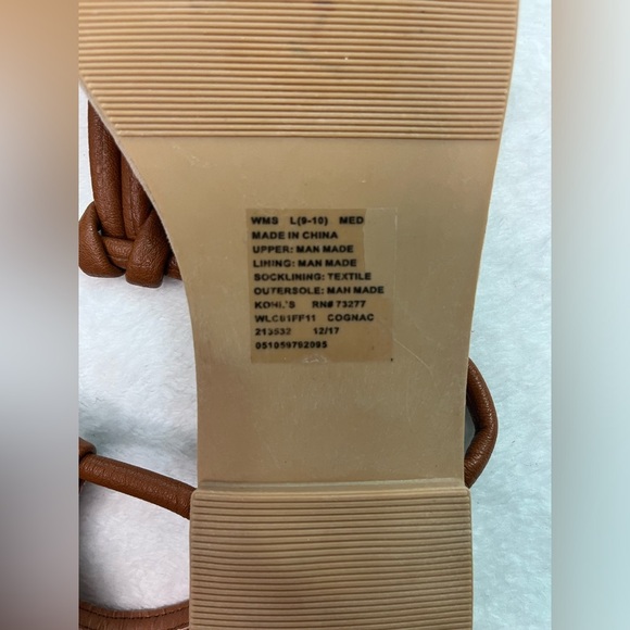 Lauren Conrad sandal with adjustable buckle Sz 9-10 tan/brown - Picture 4 of 9